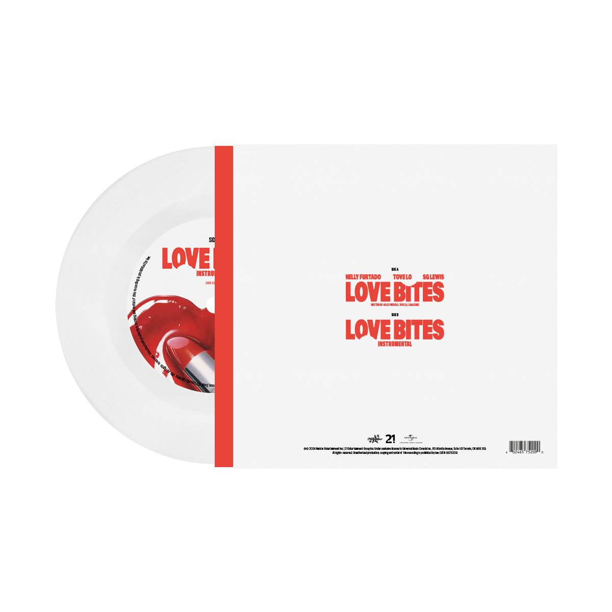 Love Bites 7" White Vinyl